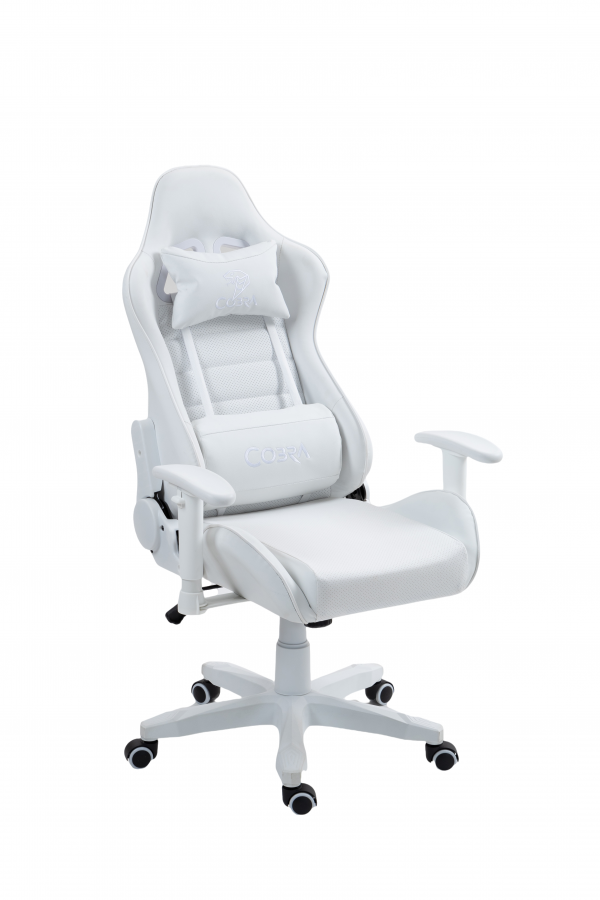 Геймерське Крісло Cobra Rebel CR207 White Стильне для Максимального Комфорту - Зображення 9