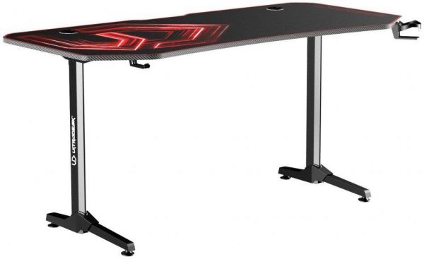 Ігровий комп'ютерний стіл ULTRADESK FRAG Xxl Red 160x75 см - Зображення 7