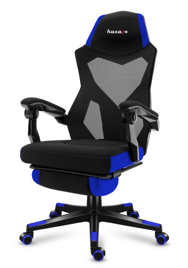 Стильне Крісло Huzaro COMBAT 3.0 Blue з Підтримкою Спини для Профі - Зображення 3