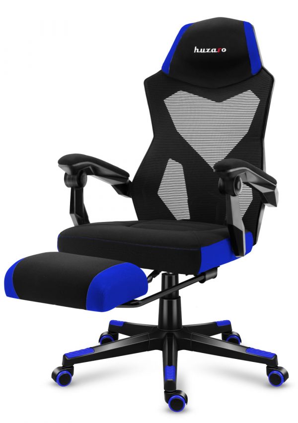 Стильне Крісло Huzaro COMBAT 3.0 Blue з Підтримкою Спини для Профі - Зображення 4