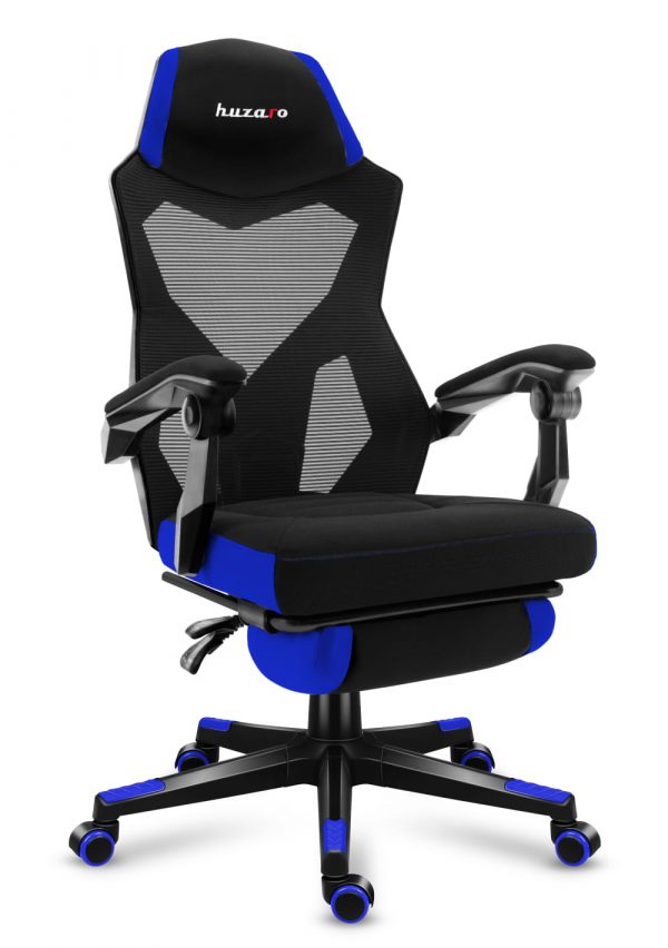 Стильне Крісло Huzaro COMBAT 3.0 Blue з Підтримкою Спини для Профі