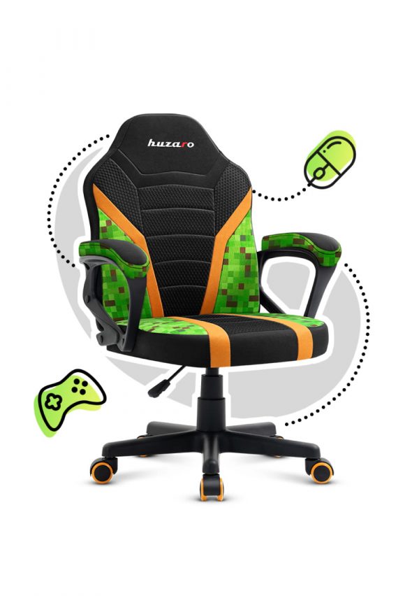 Дитяче ігрове крісло для геймерів Huzaro RANGER 1.0 Pixel Mesh for Gamers