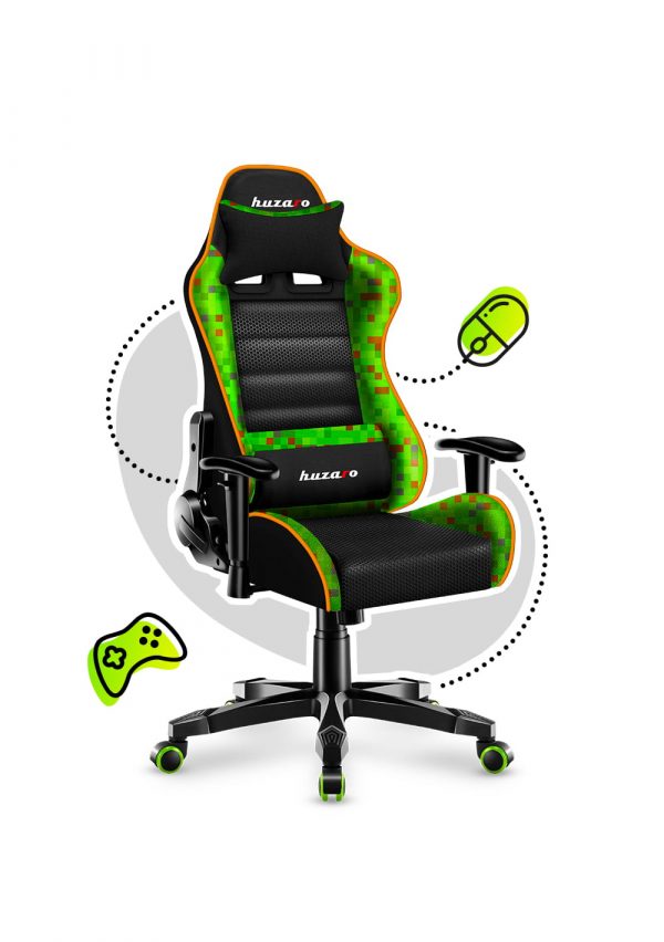 Ігрове Крісло дитяче для геймерів  HUZARO RANGER 6.0 Pixel Mesh for Gamers