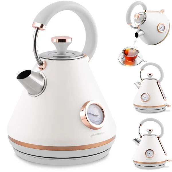Електрочайник з термометром 1.7L Berdsen BD-701 білий