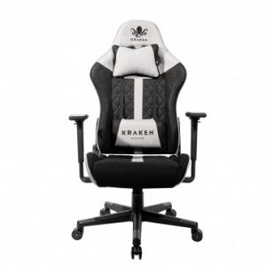 KRAKEN HELIOS Ігрове Крісло з Чорно-Сірої Тканини для Спокійного Дизайну та Щоденного Комфорту