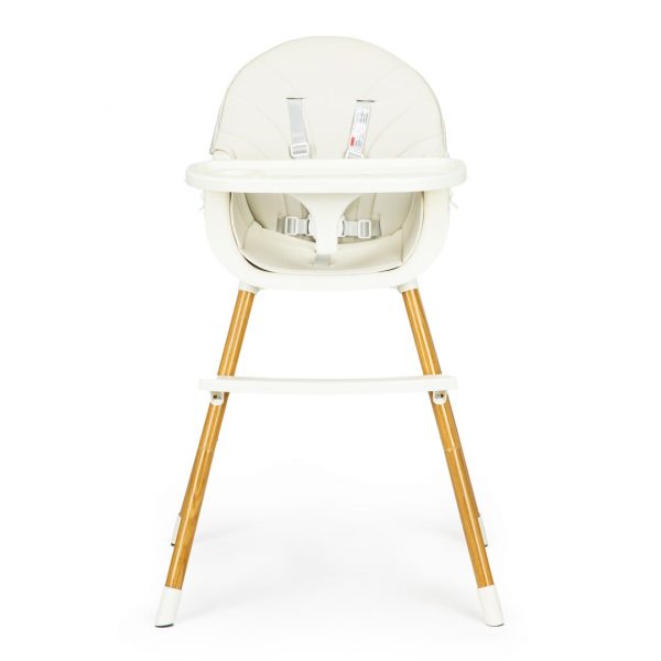 Стільчик для годування ECOTOYS 2в1 HA-004 бежевий Комфорт і універсальність для щасливих моментів з малюком - Зображення 2