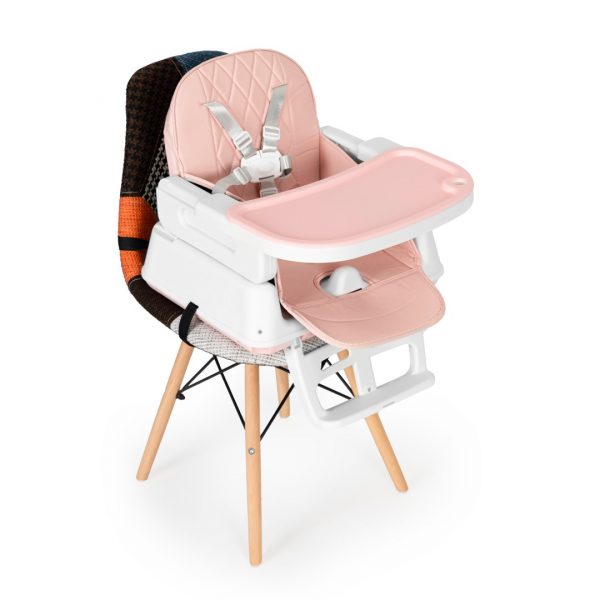 Складний дитячий стільчик для годування ECOTOYS 3 в 1 HA-009 Зручність і стиль для веселих трапез вашої дитини - Зображення 4