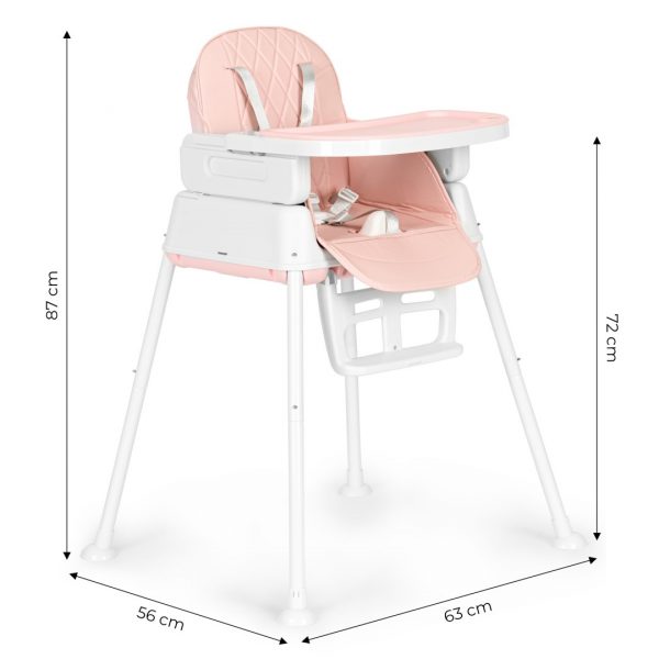 Складний дитячий стільчик для годування ECOTOYS 3 в 1 HA-009 Зручність і стиль для веселих трапез вашої дитини - Зображення 5