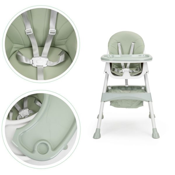 Стільчик ECOTOYS HC-823 2в1 з 5-Точковими Ременями та Ергономічним Сидінням для Безпечного Годування - Зображення 7