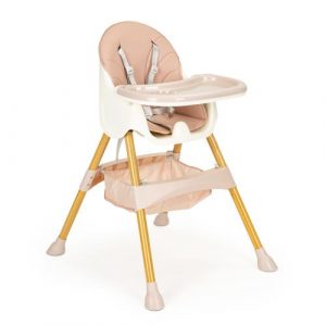 Стільчик ECOTOYS HC-823S Рожевий 2в1 з Стабільною Конструкцією для Щоденного Комфорту
