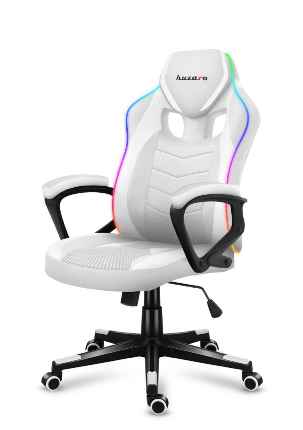 Геймерське Ігрове крісло Huzaro Force 2.5 RGB White Mesh - Зображення 2