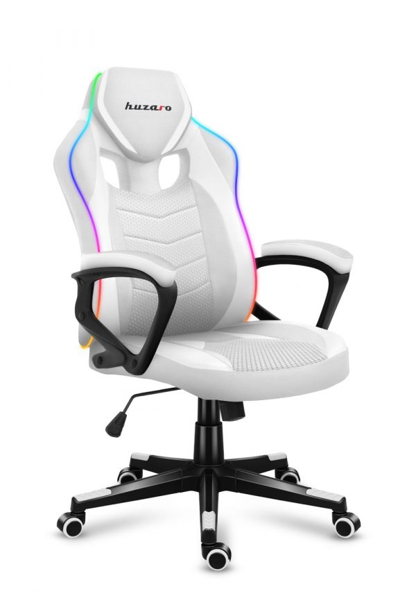 Геймерське Ігрове крісло Huzaro Force 2.5 RGB White Mesh - Зображення 3