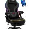 Геймерське Крісло Huzaro Force 4.6 Black RGB Smart з Розумним Керуванням та Стильним Дизайном