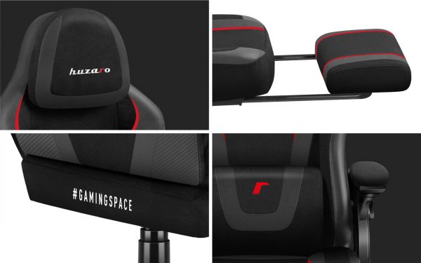 Ігрове Крісло Huzaro Force 4.6 Carbon у Вугільному Стилі для Справжніх Геймерів - Зображення 6