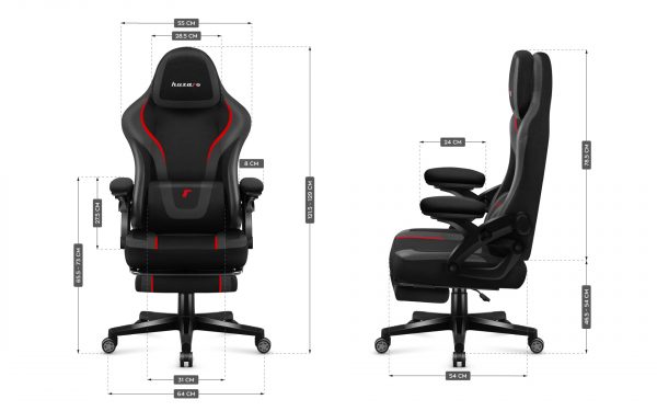 Ігрове Крісло Huzaro Force 4.6 Carbon у Вугільному Стилі для Справжніх Геймерів - Зображення 7