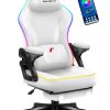 Smart Ігрове Крісло Huzaro Force 4.6 White RGB з Інтелектуальним RGB-Керуванням
