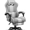 Біле Ігрове Крісло Huzaro Force 4.7 White Mesh для Вибагливих Гравців з Ергономічною Сіткою