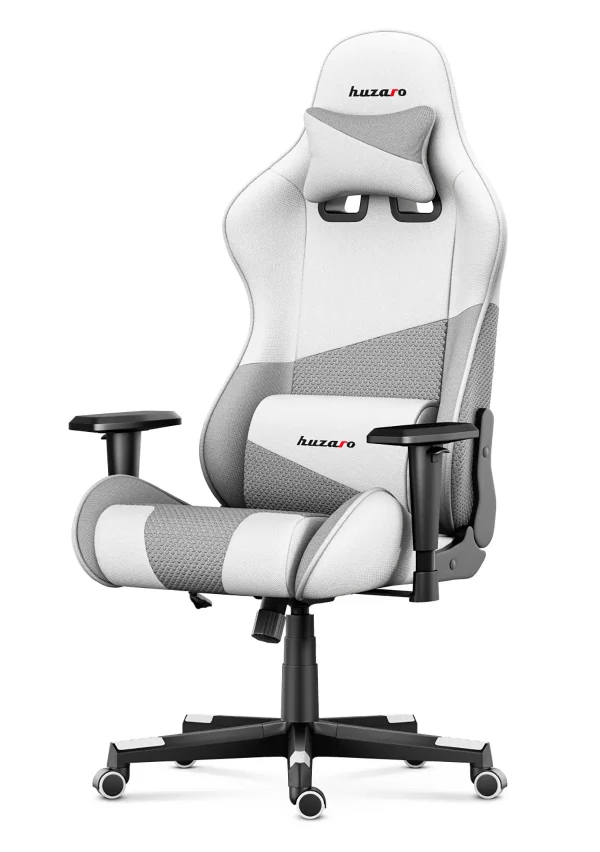 Геймерське Ігрове крісло HUZARO FORCE 6.2 White Mesh - Зображення 3