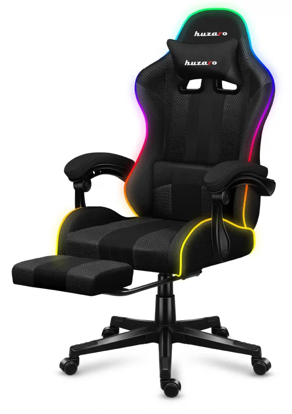 Геймерське Крісло HUZARO Force 4.7 RGB Mesh з Вентиляцією та RGB Підсвіткою - Зображення 5