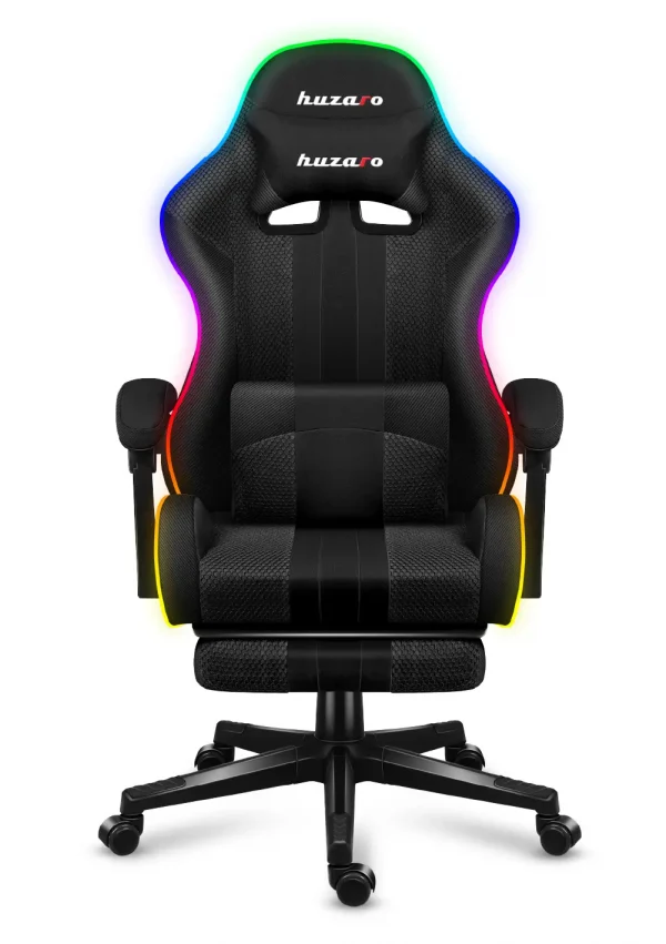 Геймерське Крісло HUZARO Force 4.7 RGB Mesh з Вентиляцією та RGB Підсвіткою - Зображення 2