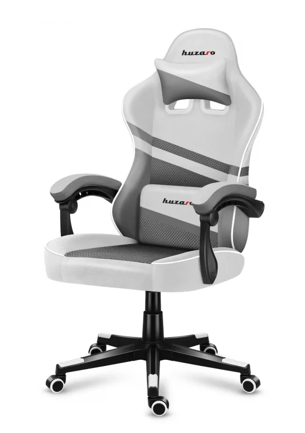 Геймерське Ігрове крісло HUZARO FORCE 4.4 White Mesh - Зображення 6
