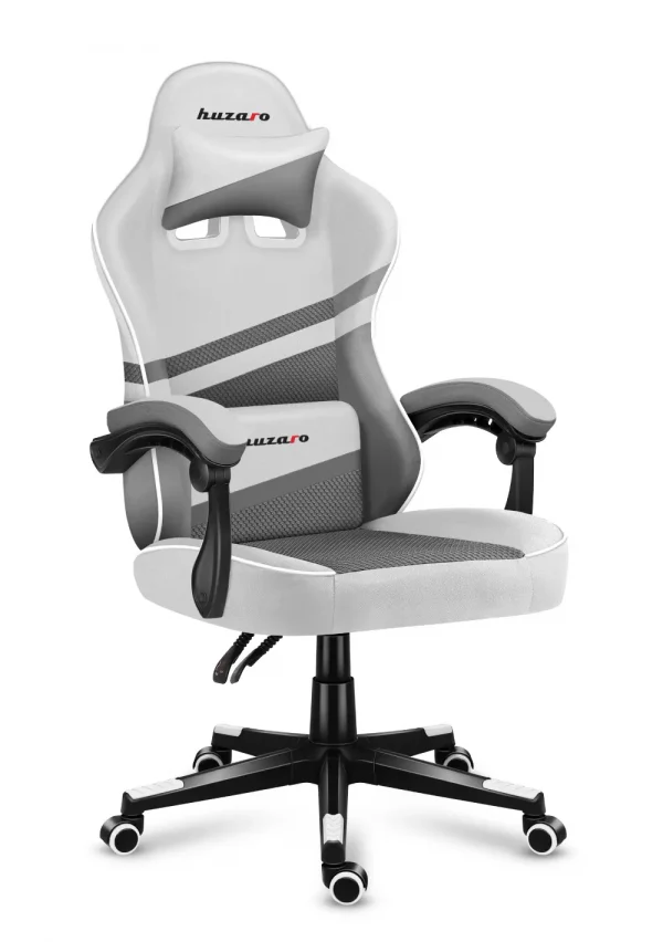 Геймерське Ігрове крісло HUZARO FORCE 4.4 White Mesh