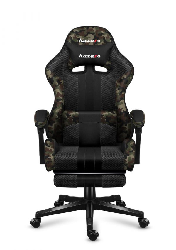 Ігрове Крісло Huzaro Force 4.7 Camo Mesh із Дихаючою Сіткою та Камуфляжним Дизайном - Зображення 2