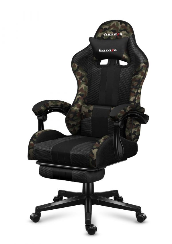 Ігрове Крісло Huzaro Force 4.7 Camo Mesh із Дихаючою Сіткою та Камуфляжним Дизайном - Зображення 4