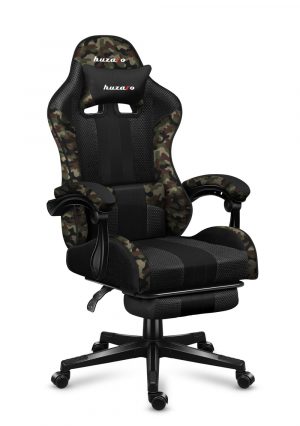 Ігрове Крісло Huzaro Force 4.7 Camo Mesh із Дихаючою Сіткою та Камуфляжним Дизайном