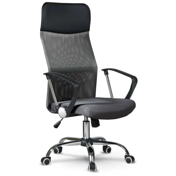 Офісне крісло Sofatel Sydney Micro Mesh темно-сіре - Зображення 2