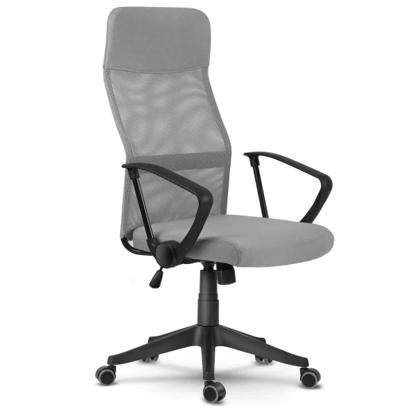 Sofatel Sydney Світло-Сіре — Крісло з Мікросітки для Мінімалістичного Робочого Настрою - Зображення 3