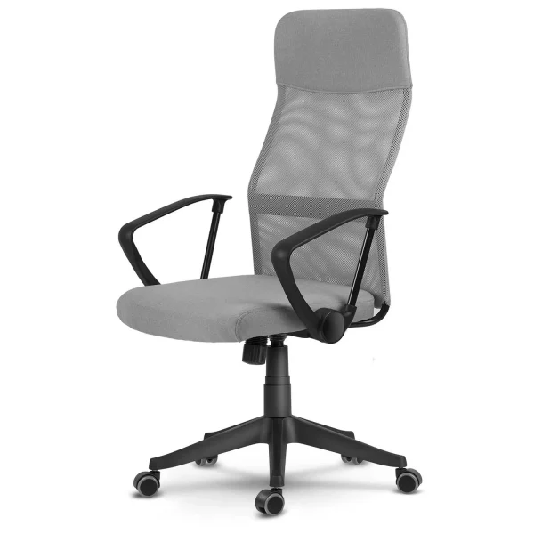 Sofatel Sydney Світло-Сіре — Крісло з Мікросітки для Мінімалістичного Робочого Настрою - Зображення 4
