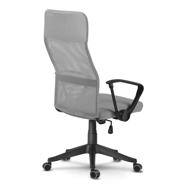 Sofatel Sydney Світло-Сіре — Крісло з Мікросітки для Мінімалістичного Робочого Настрою - Зображення 6