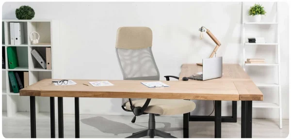 Sofatel Sydney Бежеве — Стримане Крісло з Мікросітки для Сучасного Офісного Інтер’єру - Зображення 7
