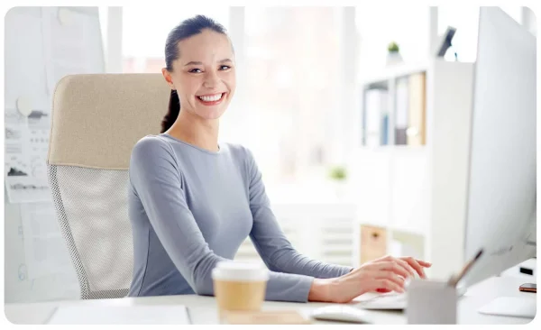Sofatel Sydney Бежеве — Стримане Крісло з Мікросітки для Сучасного Офісного Інтер’єру - Зображення 8