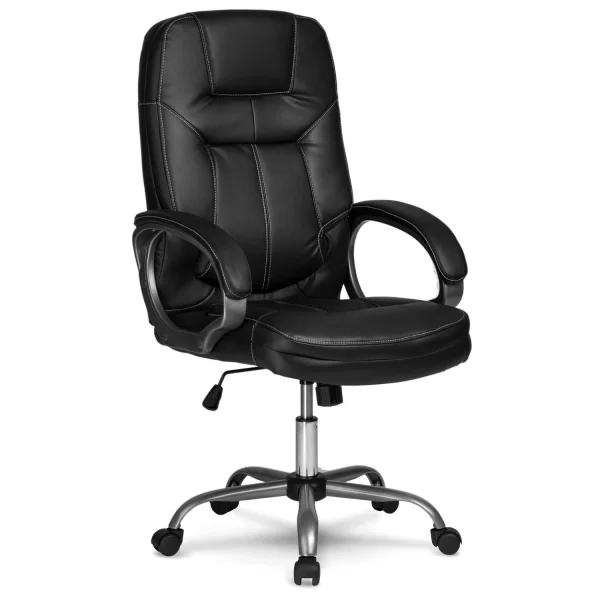 Шкіряне офісне крісло Sofatel 355 чорне - Зображення 2
