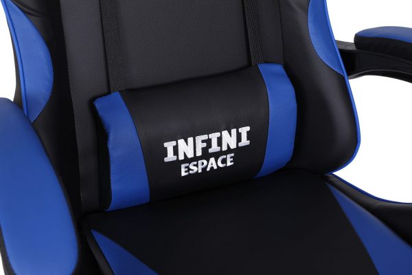 Геймерське Ігрове крісло INFINI ESPACE чорно-блакитний - Зображення 6