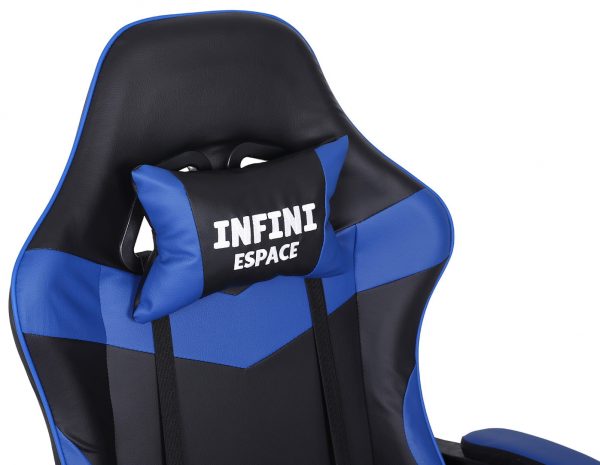 Геймерське Ігрове крісло INFINI ESPACE чорно-блакитний - Зображення 8