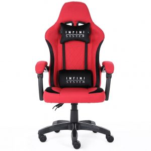 Червоне Ігрове Крісло Infini System для Енергійного Стилю та Яскравих Перемог