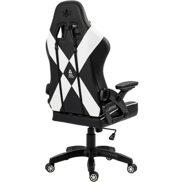 Геймерське Ігрове крісло KRAKEN Feyton black and white - Зображення 7