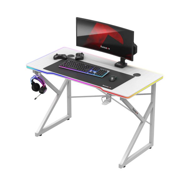 Ігровий стіл Huzaro Hero 1.7 RGB Білий - Зображення 6