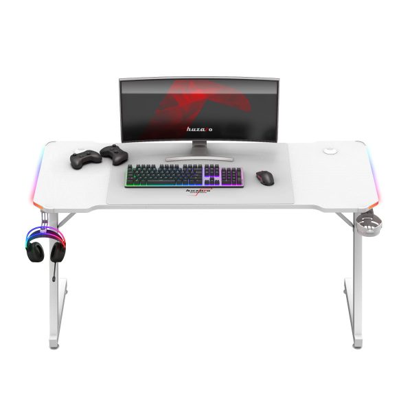 Ігровий стіл Huzaro Hero 3.3 White RGB - Зображення 6