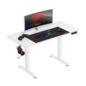 Білий Ігровий Стіл Huzaro Hero 8.2 з Просторою Поверхнею для Стильного Геймінгу
