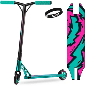 Самокат SOKE XTR Бірюзово-Рожевий — Яскраве Поєднання для Стильного Акробатичного Катання