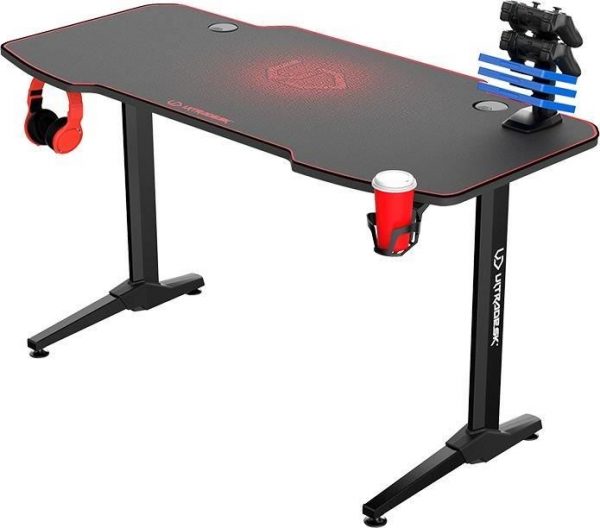 Ігровий комп'ютерний стіл ULTRADESK FRAG Червоний + підкладка