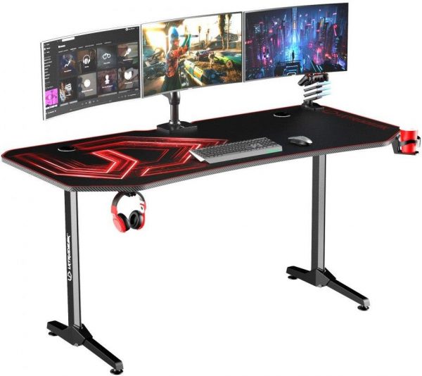 Ігровий комп'ютерний стіл ULTRADESK FRAG Xxl Red 160x75 см