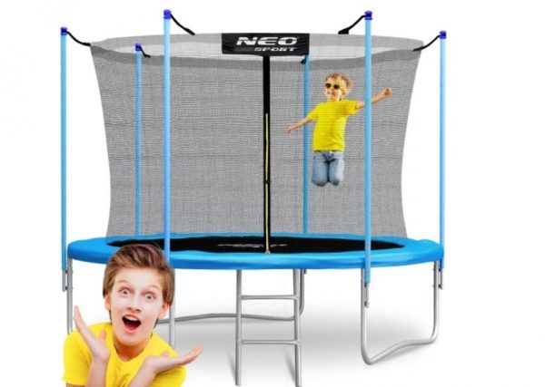 Батут Neo-Sport 10ft (312 см) NS-10W181 з Внутрішньою Сіткою та Драбинкою - Відмінний Вибір для Дітей