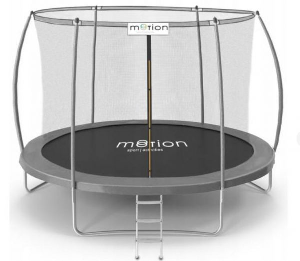 Батут із внутрішньою сіткою Motion Sport Line Premium 10 футів (305 см) сірого кольору