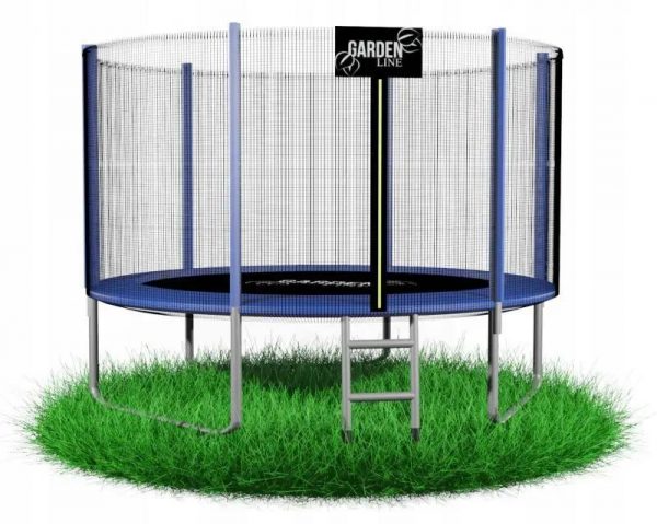 Батут із захисною сіткою та драбиною GardenLine 374 см FT12 TRA9887 - Зображення 6