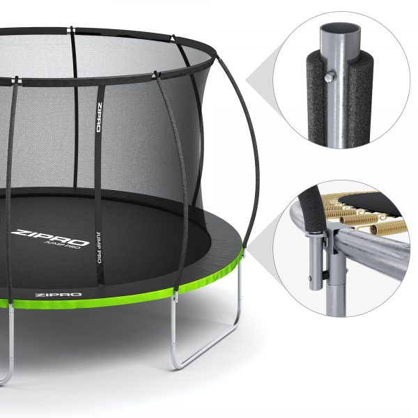 Батут Zipro Premium з Внутрішньою Сіткою Jump PRO 10FT (312 см) + Драбинка - Розваги і Безпека для Сім'ї - Зображення 8